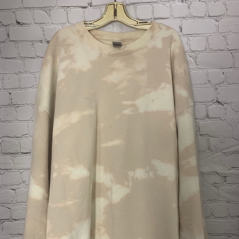Custom Neutral Tie Dye Crewneck